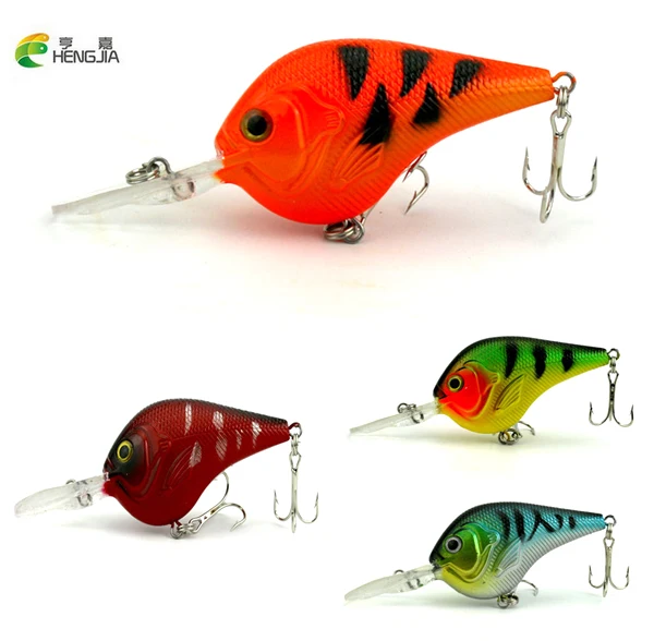 HENGJIA 1pc 3D Crank Lures 7 color 11.2g/9.5cm High Quality Fishing lure 6# Hook Diving Depth 1.2m-2.7m fishing tackle
HENGJIA 1pc 3D Crank Lures 7 color 11.2g/9.5cm High Quality Fishing lure 6# Hook Diving Depth 1.2m-2.7m fishing tackle