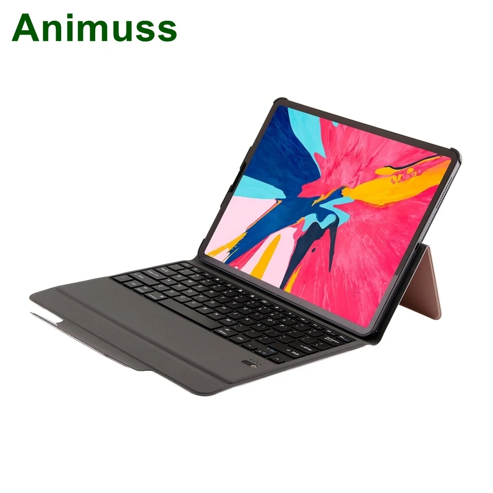Animuss Авто Режим сна беспроводной bluetooth клавиатура для планшета Чехол iPad Pro 12 9 2018