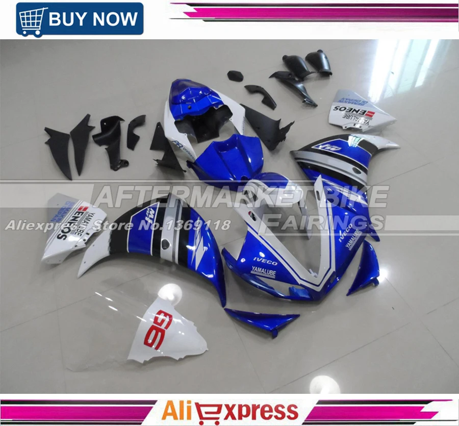 For Yamaha 2009 2010 2011 YZF R1 ABS Motorbike Covers R1 Fairing Kit 09 10 11 Complete Bodywork Blue & White M1
For Yamaha 2009 2010 2011 YZF R1 ABS Motorbike Covers R1 Fairing Kit 09 10 11 Complete Bodywork Blue & White M1