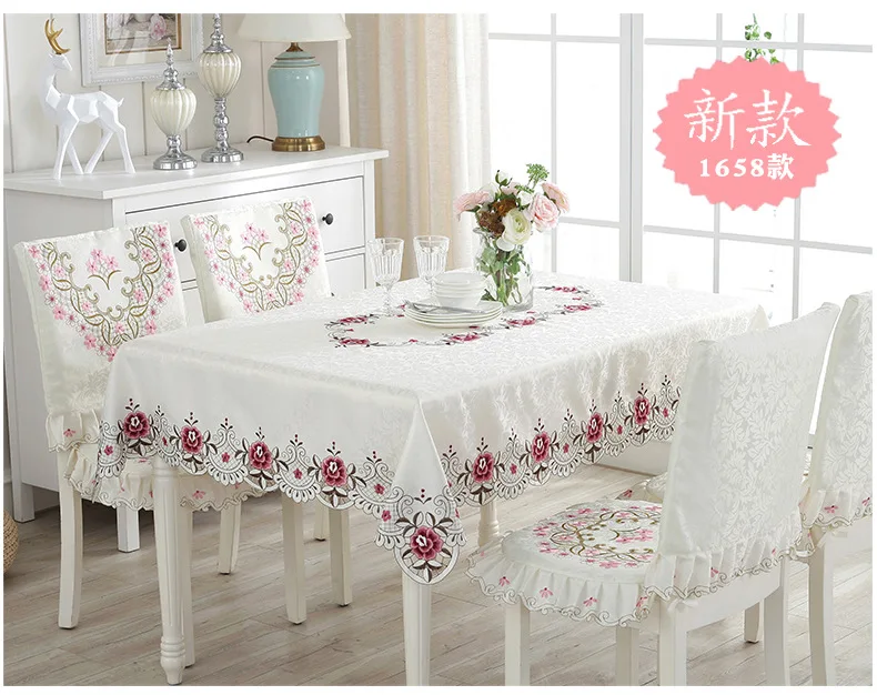 European-style tablecloth, openwork embroidery table flag, simple fabric tablecloth dining tablecloth, coffee table cloth
European-style tablecloth, openwork embroidery table flag, simple fabric tablecloth dining tablecloth, coffee table cloth