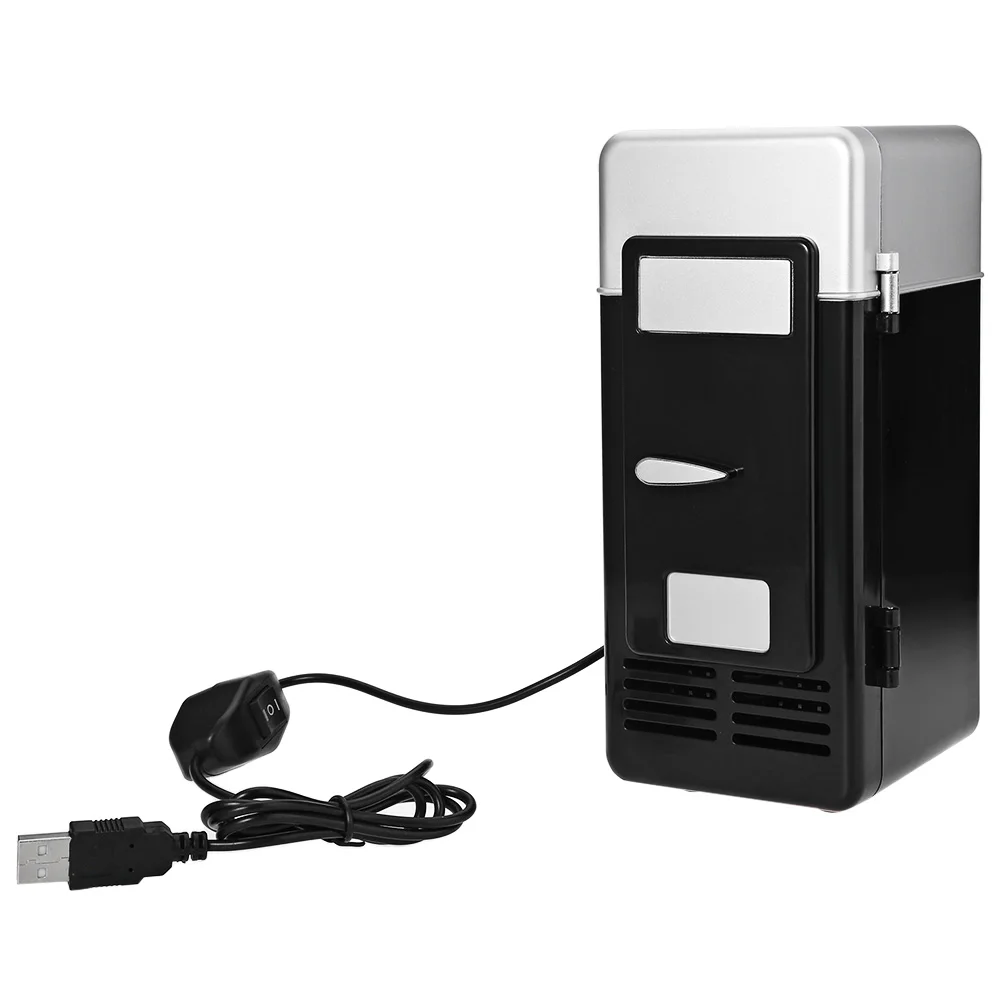 2 в 1 настольный мини холодильник USB гаджет банки для напитков охладитель теплее с