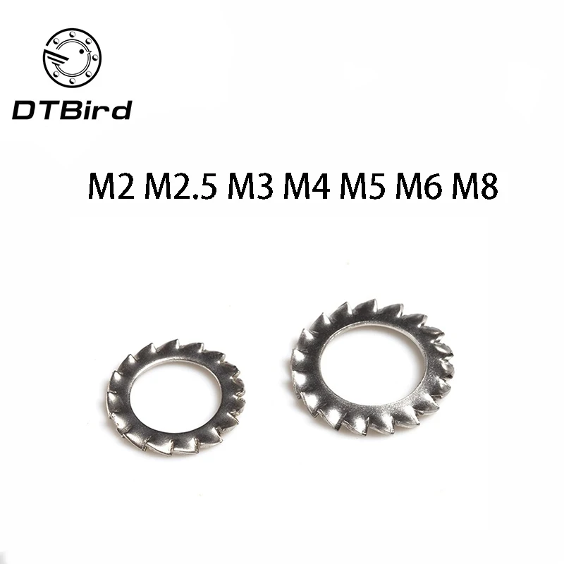 100Pcs DIN6798A M2.5 M3 M4 M5 M6 M8 M10 304 Stainless Steel Washers External Toothed Gasket Washer Serrated Lock Washer
100Pcs DIN6798A M2.5 M3 M4 M5 M6 M8 M10 304 Stainless Steel Washers External Toothed Gasket Washer Serrated Lock Washer