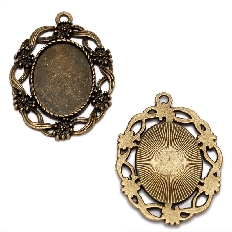 10pcs/lot 18x25mm Flower Lace Pendant Blank Base Cabochon Base Pendant Setting for Cabochon Cameo DIY Necklace
10pcs/lot 18x25mm Flower Lace Pendant Blank Base Cabochon Base Pendant Setting for Cabochon Cameo DIY Necklace