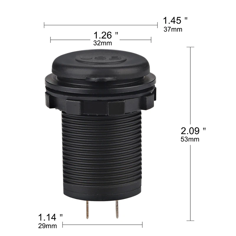 Herorider USB розетка 4.2A автомобильное зарядное устройство двойной адаптер мотоцикл