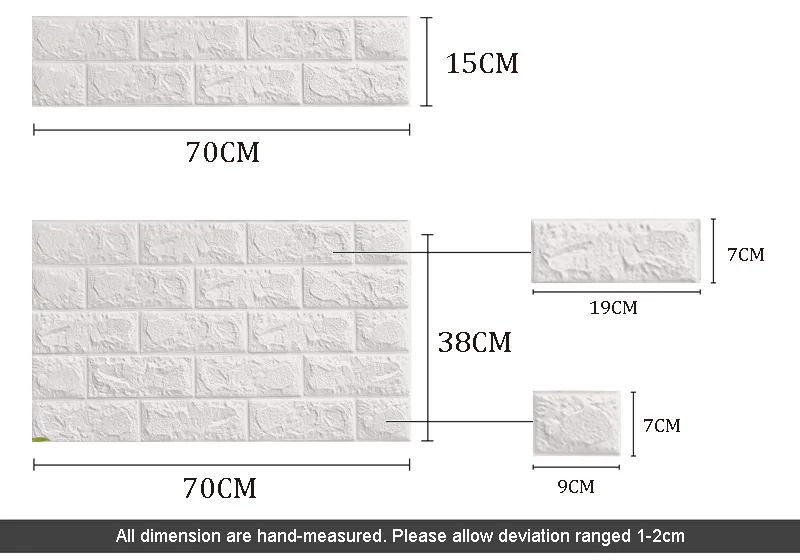 DIY self adhensive wallpaper 3D Brick Wall Stickers sofa kids children bedroom living room kitchen washroom cafe bar restaurant
DIY self adhensive wallpaper 3D Brick Wall Stickers sofa kids children bedroom living room kitchen washroom cafe bar restaurant