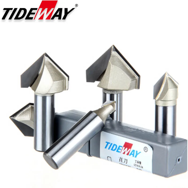 TideWay V Type 3D Woodworking Milling Cutter PVC Acrylic Edge Chamfering Engraving Tool Trimming Tool V Type Knife 1/4*1/4
TideWay V Type 3D Woodworking Milling Cutter PVC Acrylic Edge Chamfering Engraving Tool Trimming Tool V Type Knife 1/4*1/4