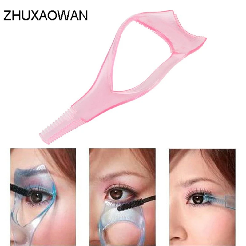 New 3 in1 New Arrival Make up Mascara Guide Applicator Eyelash Comb Eyebrow Brush Curler Beauty Essential Tool
New 3 in1 New Arrival Make up Mascara Guide Applicator Eyelash Comb Eyebrow Brush Curler Beauty Essential Tool