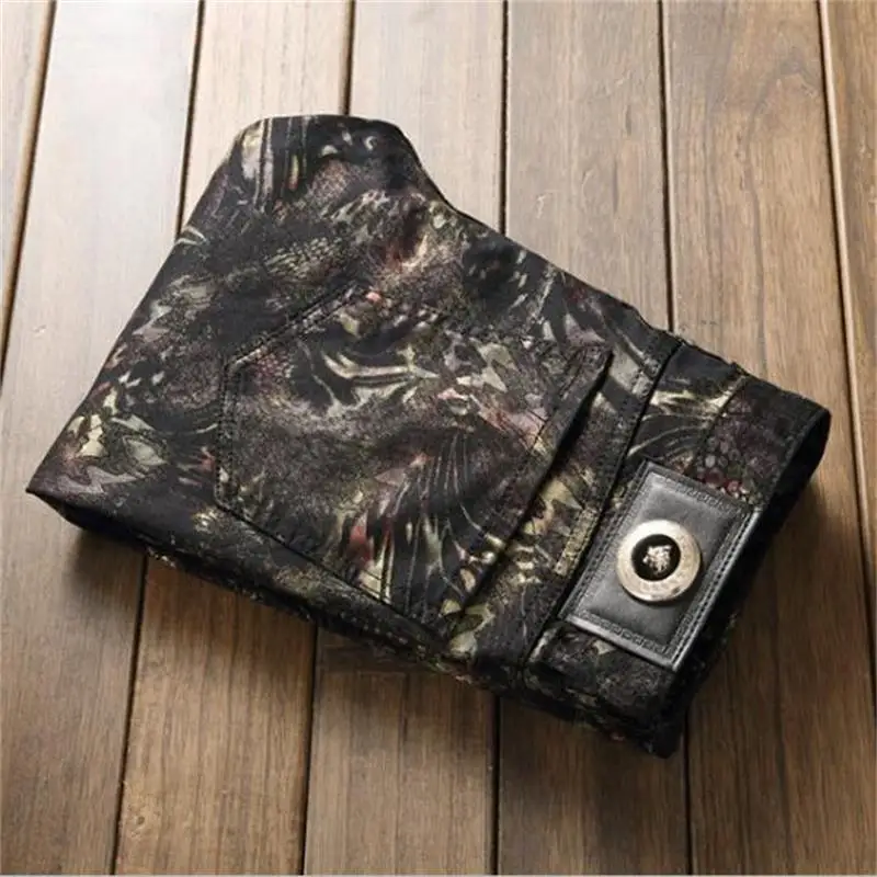 2020 new jeans style Color printing design personality slim fit American and European style men jeans size 29-38 #8808
2020 new jeans style Color printing design personality slim fit American and European style men jeans size 29-38 #8808