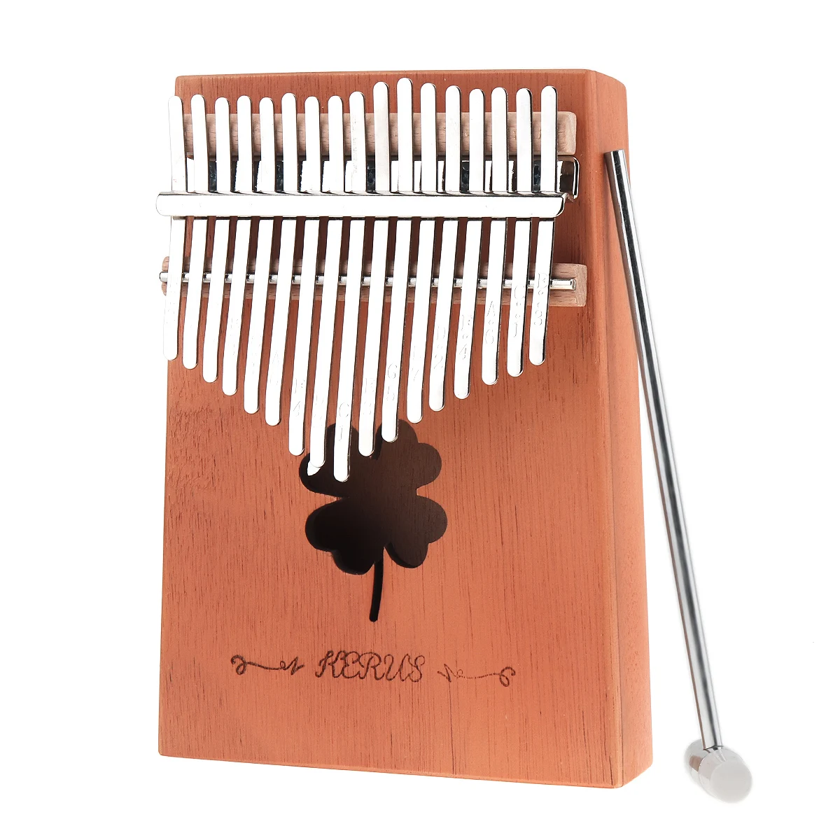 17 Key Portable Kalimba Single Board Mahogany Lucky Grass Sound Hole Thumb Piano Mbira Mini Keyboard Instrument
17 Key Portable Kalimba Single Board Mahogany Lucky Grass Sound Hole Thumb Piano Mbira Mini Keyboard Instrument