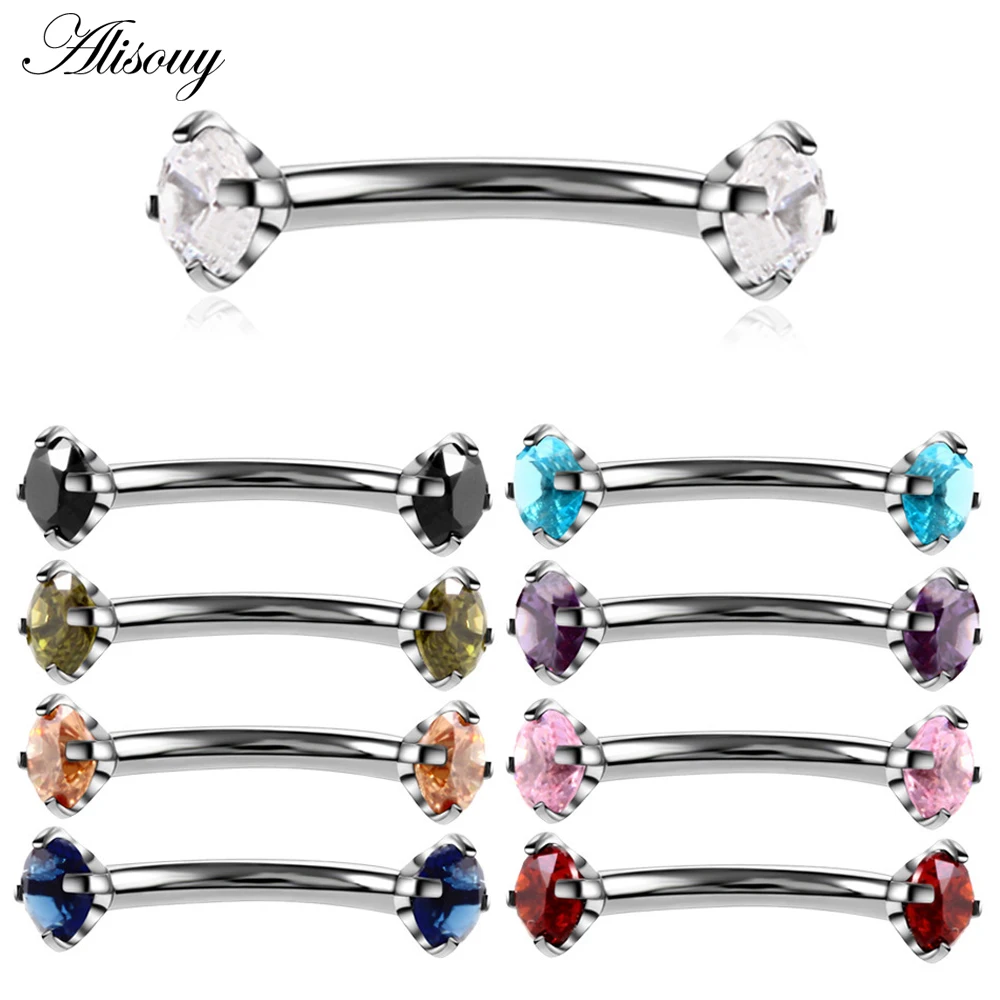 Alisouy 1pc 316L Stainless Steel Eyebrow Barbell Piercing Earrings Cubic Zirconia Helix Ring Labret Lip Piercing Eyebrow Jewelry
Alisouy 1pc 316L Stainless Steel Eyebrow Barbell Piercing Earrings Cubic Zirconia Helix Ring Labret Lip Piercing Eyebrow Jewelry