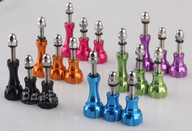 3PCS/Lot 2017 New Colorful Aluminum Thumb Knob Stainless Screw for GoPro Hero 4 for GoPro Hero 3 3+ SJ4000 Mount Accessories
3PCS/Lot 2017 New Colorful Aluminum Thumb Knob Stainless Screw for GoPro Hero 4 for GoPro Hero 3 3+ SJ4000 Mount Accessories