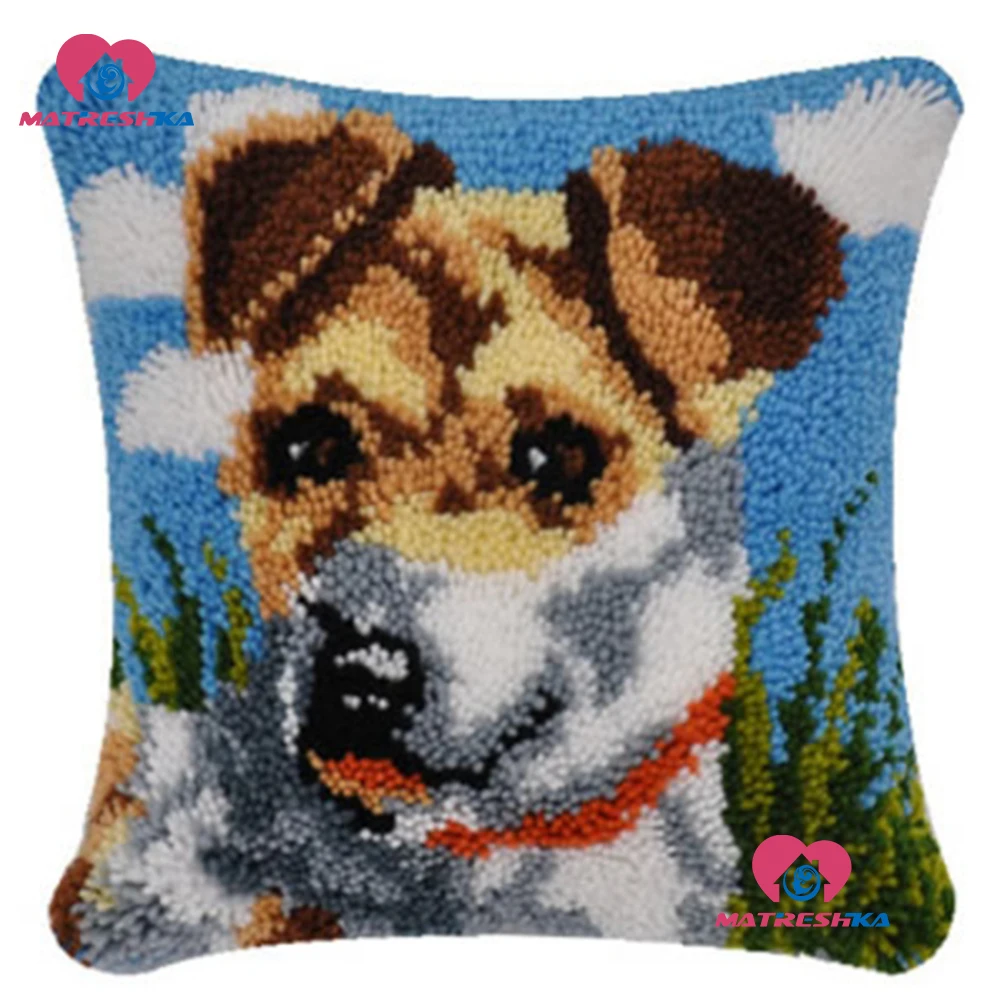 Latch Hook Cushion Kit Pillow Do it yourself Crafts" Dog" Cross Stitch Pillow Needlework Crocheting Embroidery Pillow Cushion
Latch Hook Cushion Kit Pillow Do it yourself Crafts" Dog" Cross Stitch Pillow Needlework Crocheting Embroidery Pillow Cushion