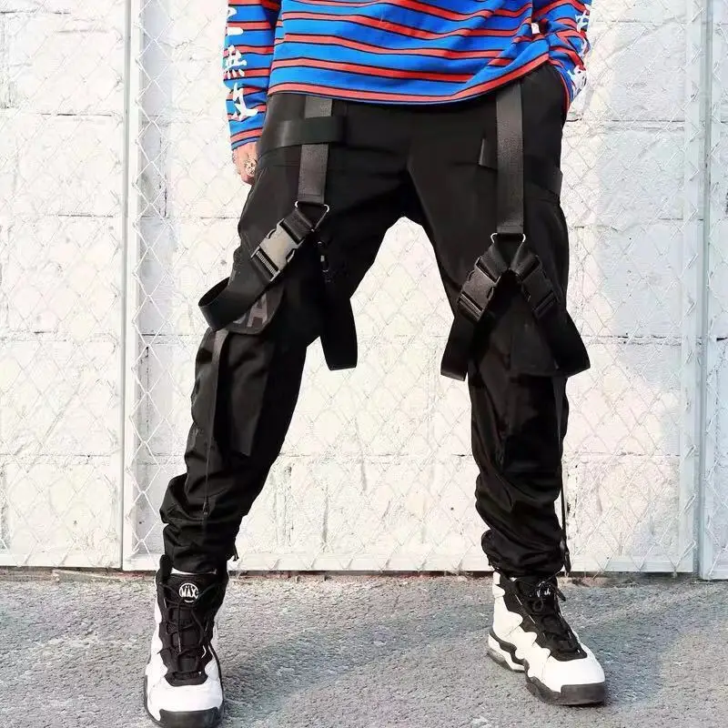 2021 Harajuku Cotton Cargo Pants Men High Street Ribbons Hip Hop Streetwear Sweatpants Joggers Trousers Male Harem Pants Black
2021 Harajuku Cotton Cargo Pants Men High Street Ribbons Hip Hop Streetwear Sweatpants Joggers Trousers Male Harem Pants Black