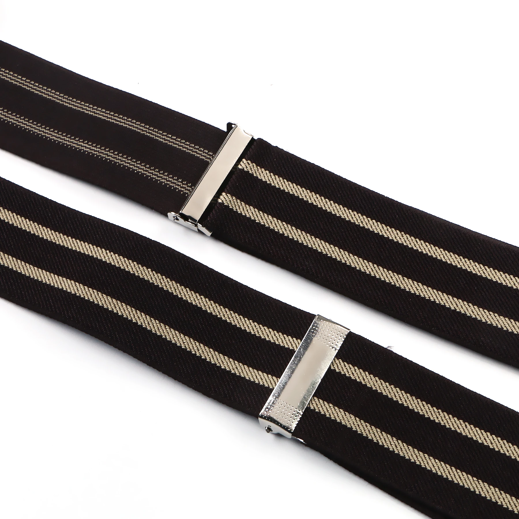 Braces Suspender Adjustable Leather Fitting Six Button Belt Dark Coffee Beige Striped Braces BD756
Braces Suspender Adjustable Leather Fitting Six Button Belt Dark Coffee Beige Striped Braces BD756