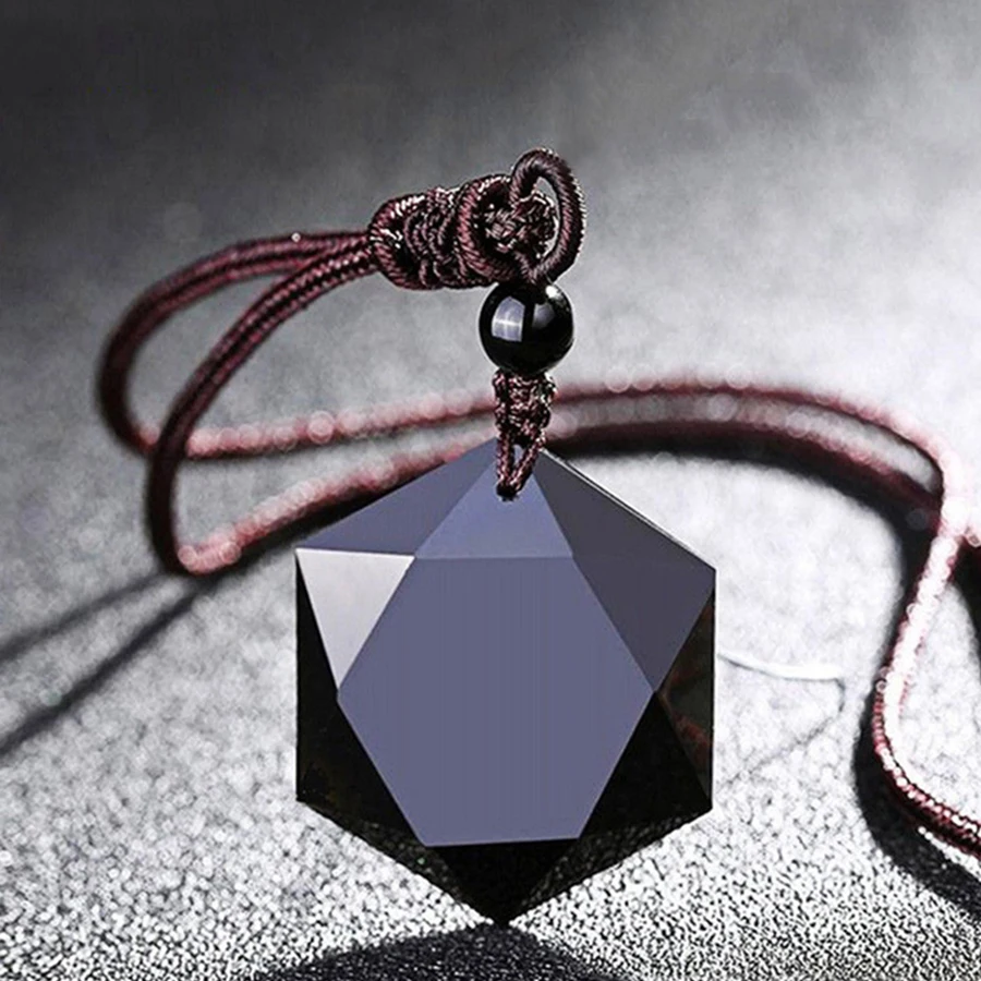 Natural Energy Stone Necklaces for Women Black Obsidian Pendants Six Stars Lucky Amulet Pendant Love Jewelry Drop Shipping Gifts
Natural Energy Stone Necklaces for Women Black Obsidian Pendants Six Stars Lucky Amulet Pendant Love Jewelry Drop Shipping Gifts
