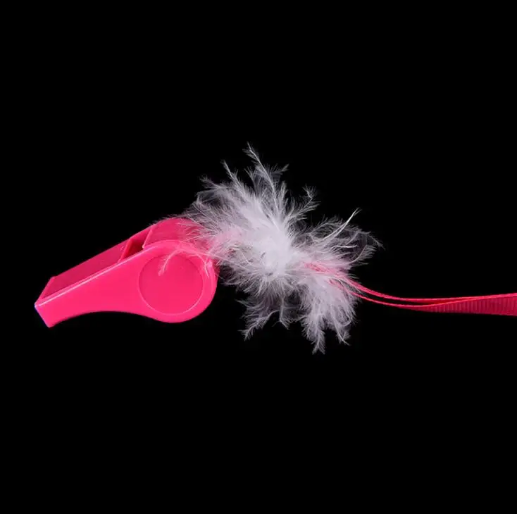 Hot Pink Plastic Whistles With Threaded Strap Hen Party Fashion White Feathers Whistling For Festival Decor SN1730
Hot Pink Plastic Whistles With Threaded Strap Hen Party Fashion White Feathers Whistling For Festival Decor SN1730