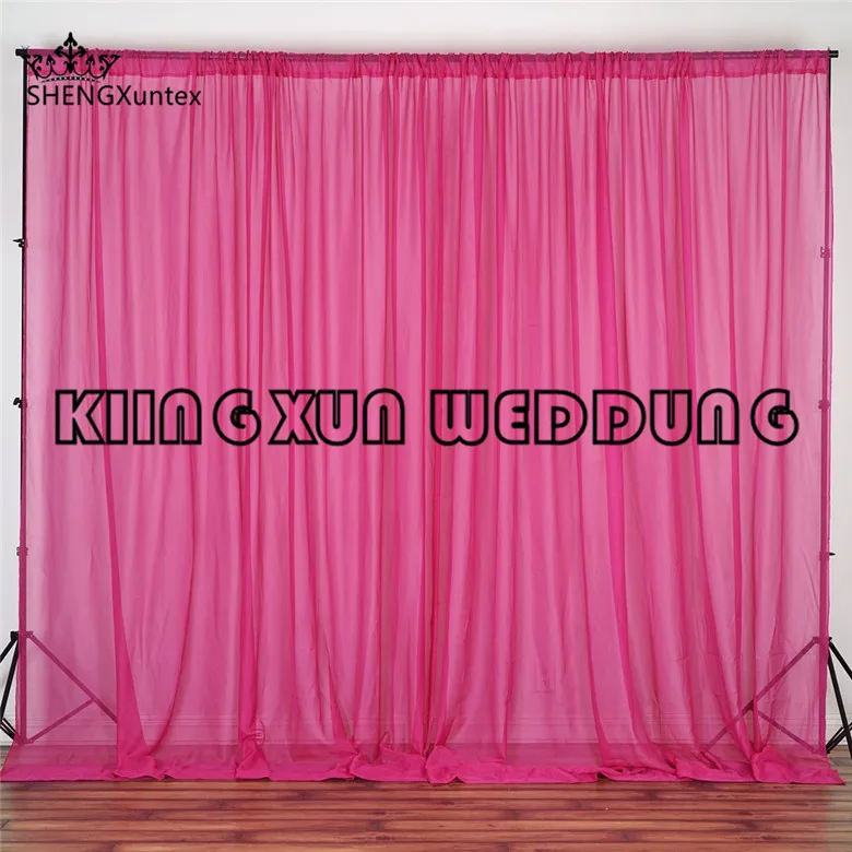 3m*3m Fuchsia Color Chiffon Fabric Panel Wedding Backdrop Curtain \ Stage Background Free Shipping
3m*3m Fuchsia Color Chiffon Fabric Panel Wedding Backdrop Curtain \ Stage Background Free Shipping