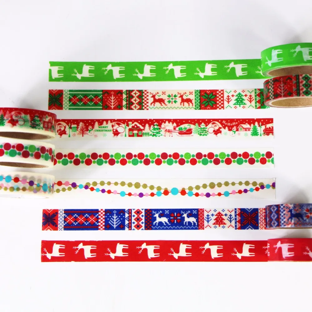 7 Rolls Christmas Theme Winter Washi Tape Set Decoration Paper Masking Tapes Adhesive Tape DIY Scrapbook Sticker,15mm*5m
7 Rolls Christmas Theme Winter Washi Tape Set Decoration Paper Masking Tapes Adhesive Tape DIY Scrapbook Sticker,15mm*5m