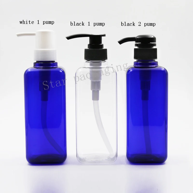 10pcs 500ML Refillable Empty Clear/Blue Square Plastic Pump Bottles 500CC Shampoo And Shower Gel Bottles
10pcs 500ML Refillable Empty Clear/Blue Square Plastic Pump Bottles 500CC Shampoo And Shower Gel Bottles