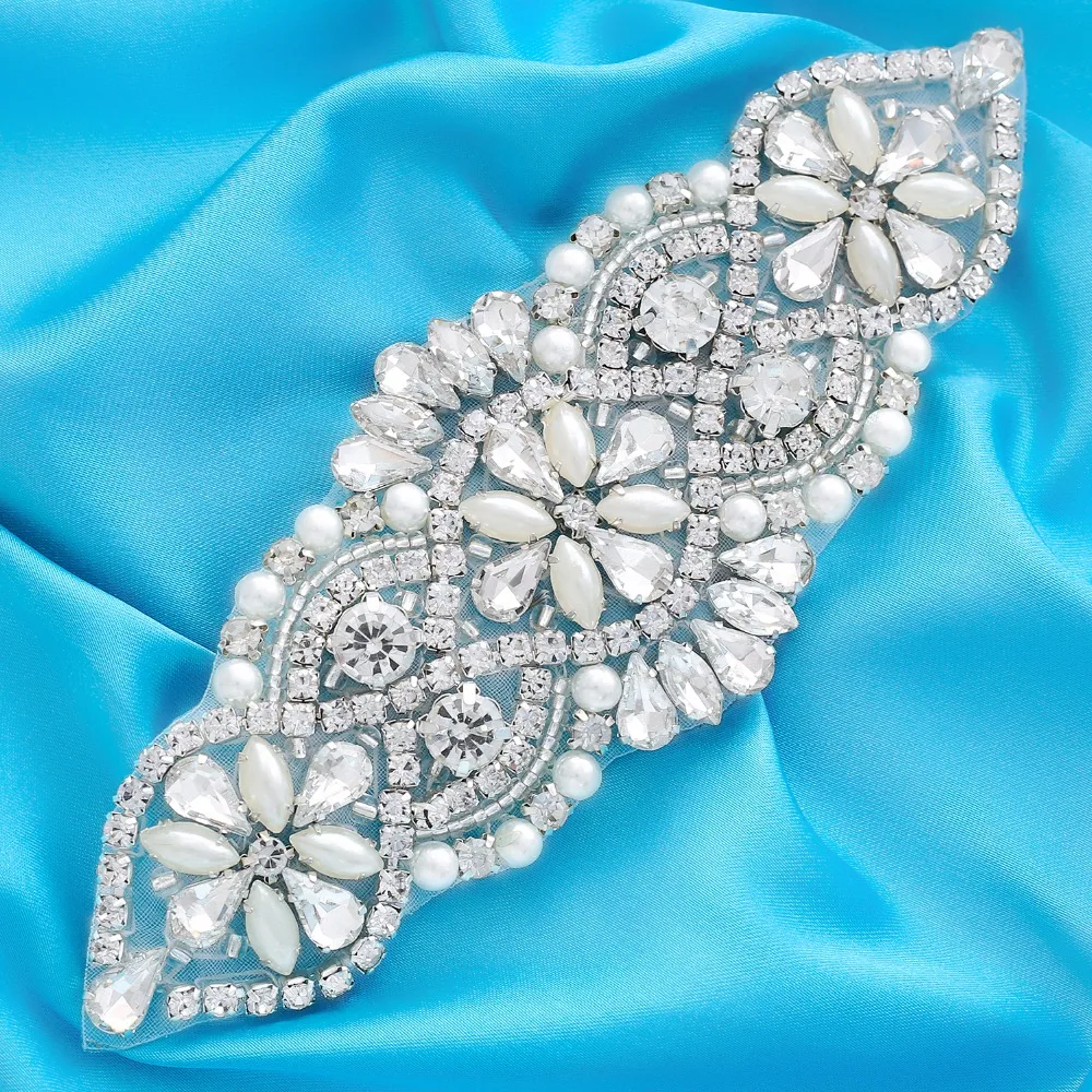 Crystal Pearls Bridal Belt Hand Beaded Wedding Belts Silver Rhinestones Bridal Sash For Bridal Accessories 106S
Crystal Pearls Bridal Belt Hand Beaded Wedding Belts Silver Rhinestones Bridal Sash For Bridal Accessories 106S