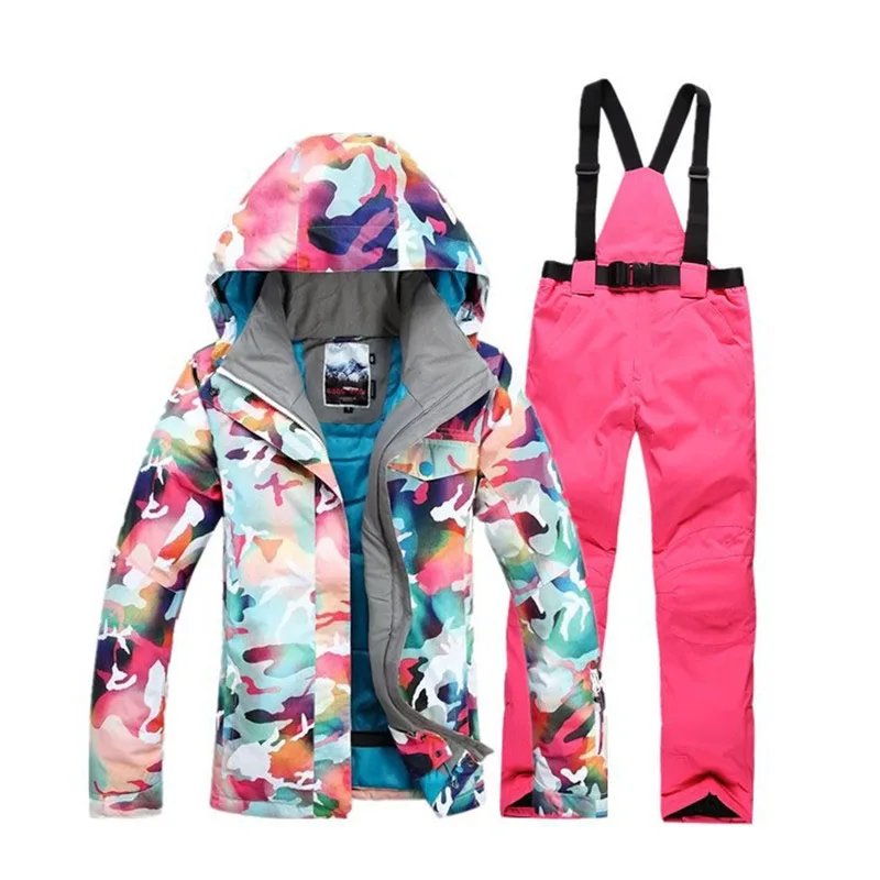 Camouflage Skiing Suit Outdoor Women's Windproof Warm Waterproof Winter Snow Jacket Pants Thick Ski Costume Snowboard Set
Camouflage Skiing Suit Outdoor Women's Windproof Warm Waterproof Winter Snow Jacket Pants Thick Ski Costume Snowboard Set