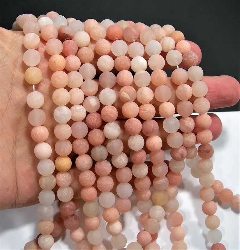 Natural Pink Aventurine Matte Beads 6mm 8mm 10mm 12mm Round Stone Loose Beads for jewelry making,1 of 15"strand
Natural Pink Aventurine Matte Beads 6mm 8mm 10mm 12mm Round Stone Loose Beads for jewelry making,1 of 15"strand