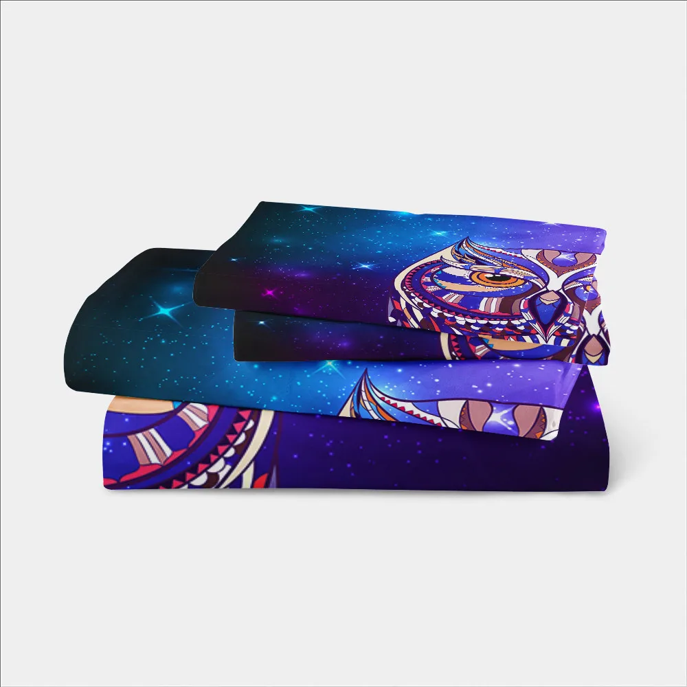 Colorful Owl Bedding Set Galaxy Animal Print Duvet Cover Set King Queen Bed Cover Pillowcase Soft Bedclothes Home Textile D20
Colorful Owl Bedding Set Galaxy Animal Print Duvet Cover Set King Queen Bed Cover Pillowcase Soft Bedclothes Home Textile D20