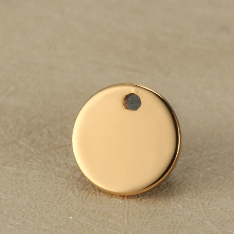 Stainless Steel Blank Glossy Pendant Charms 10mm Rose Gold DIY Accessories For Handmade Customized Jewelry Making Can add LOGO
Stainless Steel Blank Glossy Pendant Charms 10mm Rose Gold DIY Accessories For Handmade Customized Jewelry Making Can add LOGO