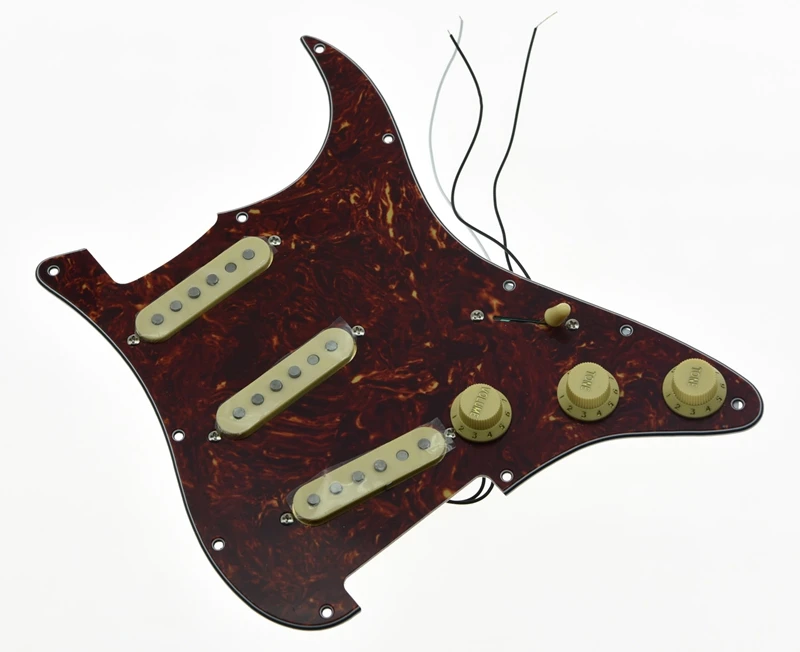 Загруженная Предварительно Проводная ST Strat Pickguard w/звукосниматель альнико