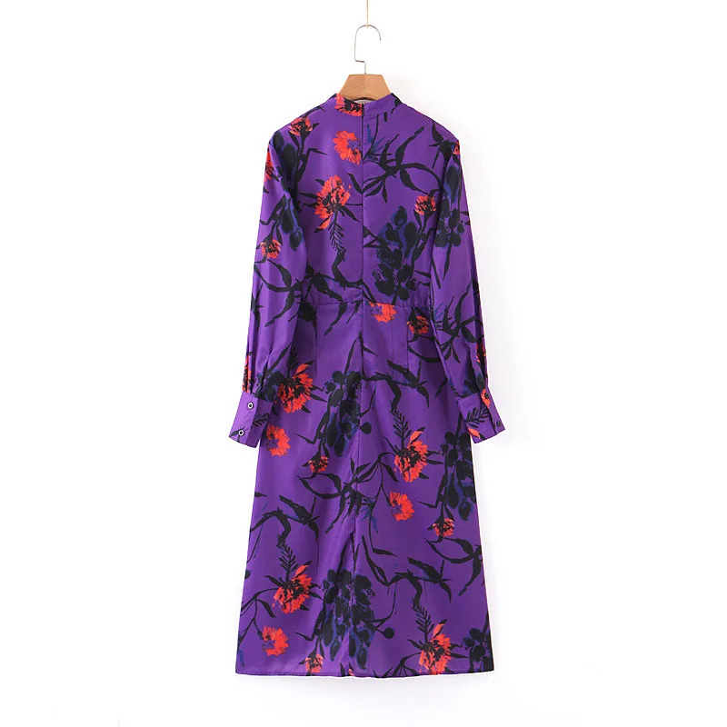 Summer Dress 2019 New Half-high Collar Printed Slit Long Sleeve Pullover Women Dress Women Vestidos De Verano Robe Femme
Summer Dress 2019 New Half-high Collar Printed Slit Long Sleeve Pullover Women Dress Women Vestidos De Verano Robe Femme