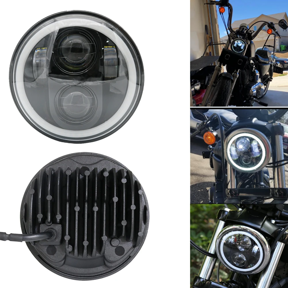 Фара 5 75 дюймов мотоцикл Проектор Мотор Led Halo фара для Honda VTX 1300 1800| |