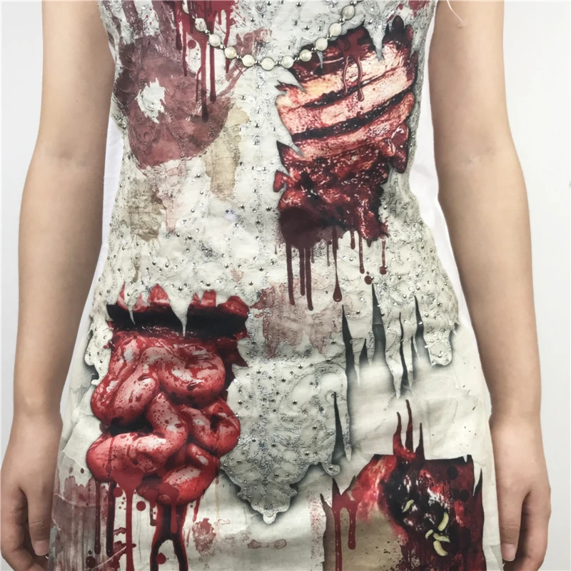 Scary Zombie Bride Halloween Costume for Women Unique Horror Living Dead Zombie Girl Costumes Undead Halloween Dress Plus Size
Scary Zombie Bride Halloween Costume for Women Unique Horror Living Dead Zombie Girl Costumes Undead Halloween Dress Plus Size