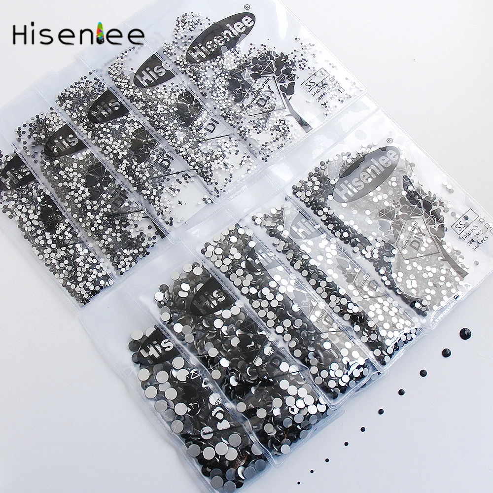Jet Black Glass Rhinestone Flat Back Crystal SS3-SS30 Non Hot Fix Strass Stones For Nail Art DIY Decorations
Jet Black Glass Rhinestone Flat Back Crystal SS3-SS30 Non Hot Fix Strass Stones For Nail Art DIY Decorations