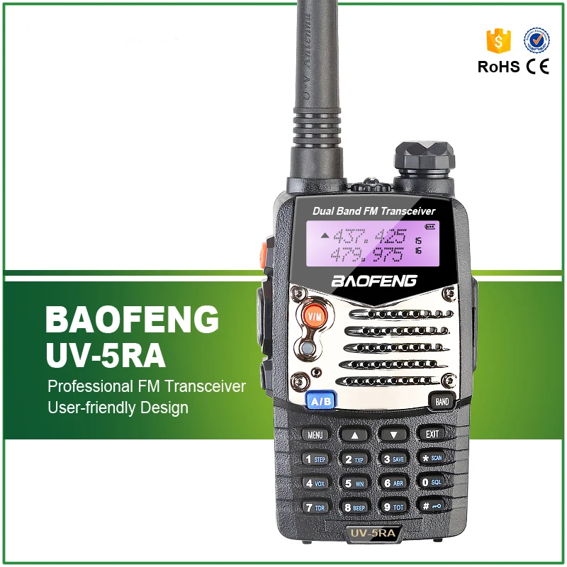 Free Shipping 5W Dual Band UV-5RA Baofeng FM Transceiver Portable VHF UHF 2 Way Radio with Headset
Free Shipping 5W Dual Band UV-5RA Baofeng FM Transceiver Portable VHF UHF 2 Way Radio with Headset