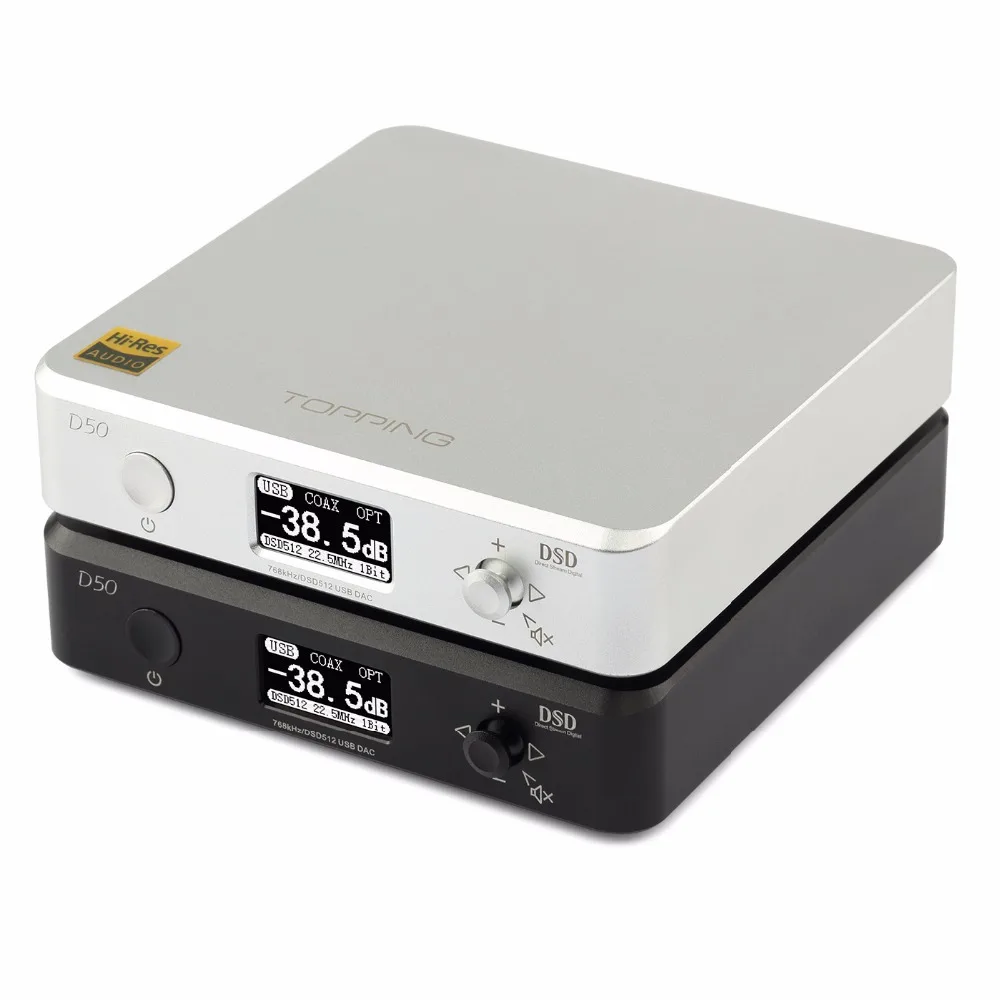 NEW TOPPING D50 / D50S MINI HIFI AUDIO Decoding ES9038Q2M *2 USB DAC XMOS XU208 DSD512 32Bit / 768Khz OPA1612 USB/OPT/COAX input
NEW TOPPING D50 / D50S MINI HIFI AUDIO Decoding ES9038Q2M *2 USB DAC XMOS XU208 DSD512 32Bit / 768Khz OPA1612 USB/OPT/COAX input