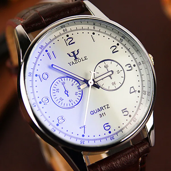 YAZOLE Mens Watches Top Brand Luxury Fashion Casual Business Waterproof Leather Quartz Watch Male Clock Montre Homme
YAZOLE Mens Watches Top Brand Luxury Fashion Casual Business Waterproof Leather Quartz Watch Male Clock Montre Homme
