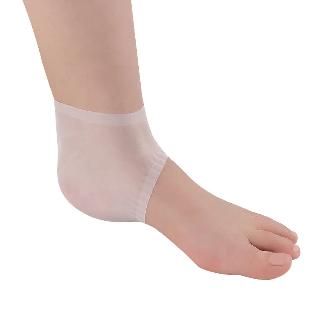ISHOWTIENDA 2018 New 2 pcs Silicone Moisturizing Gel Heel Sock Cracked Foot Skin Care Protector | Красота и здоровье