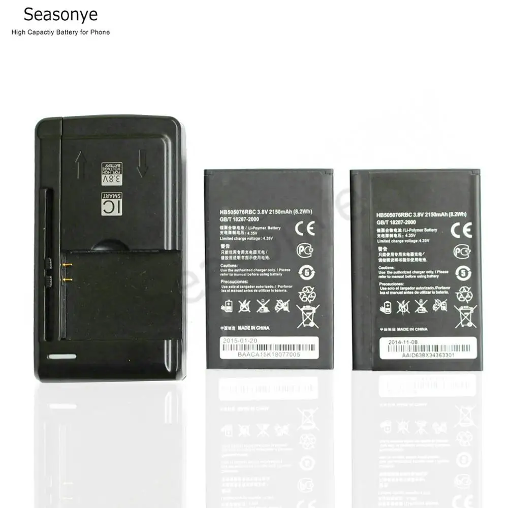 Сменный аккумулятор Seasonye 2x2150 mAh HB505076RBC + универсальное зарядное устройство для