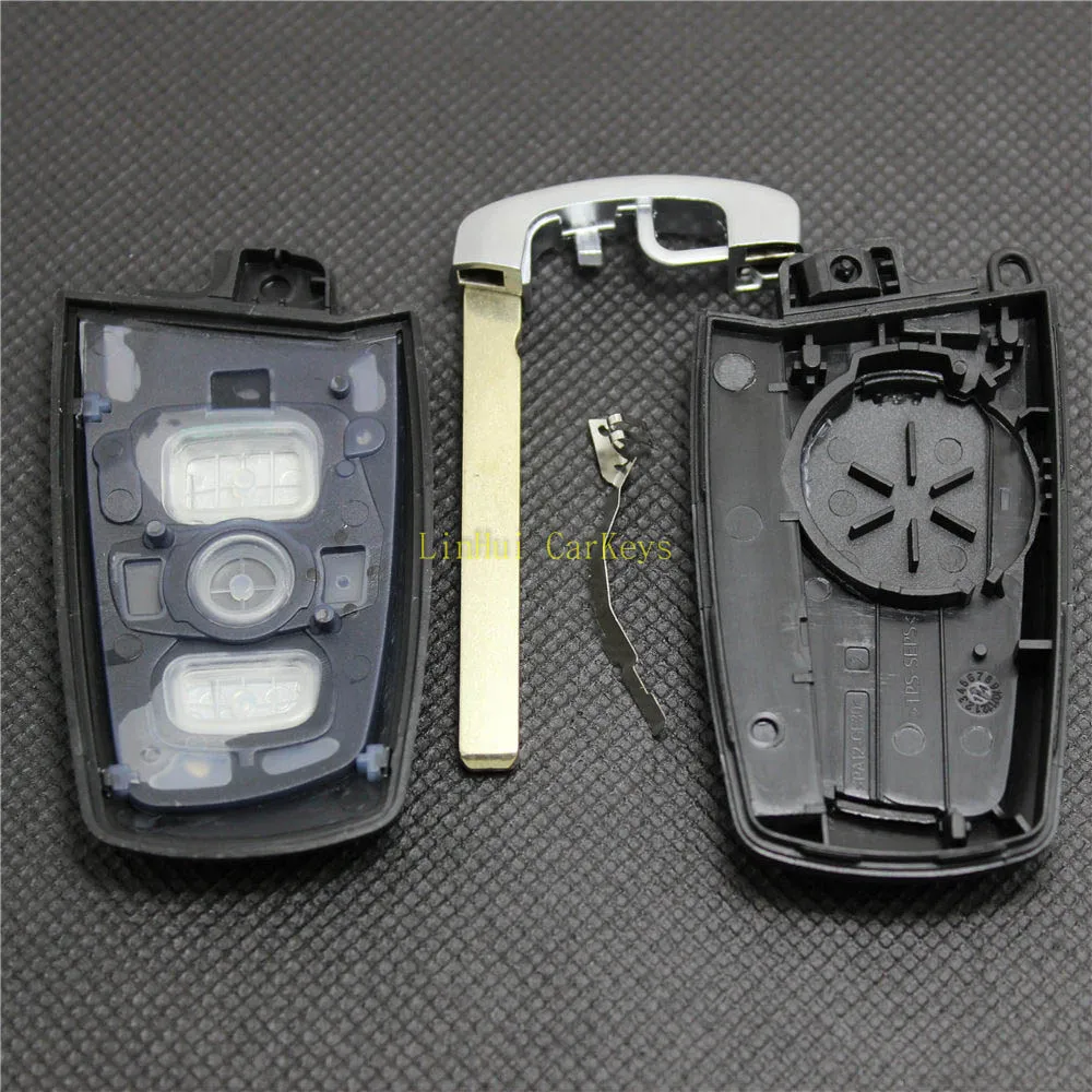 

PINECONE Key Case for BMW 3 5 7 Series X3 X5 X6 E90 320 520 730 3 Buttons Car Key Remote Key Shell Cover With Uncut Blade 1PC