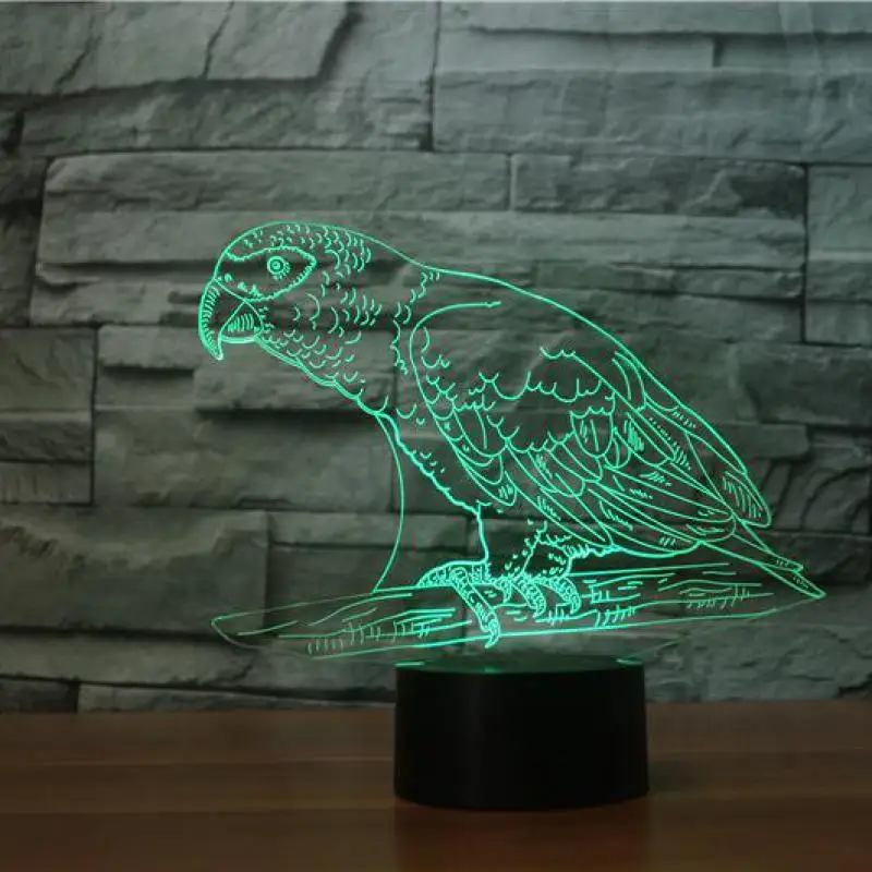 Animal Bird 3d Night Light 7 Changeable Led 3D Light Luminaria De Mesa Decorative Table Lamp Usb Led Kids Lights Lamps
Animal Bird 3d Night Light 7 Changeable Led 3D Light Luminaria De Mesa Decorative Table Lamp Usb Led Kids Lights Lamps