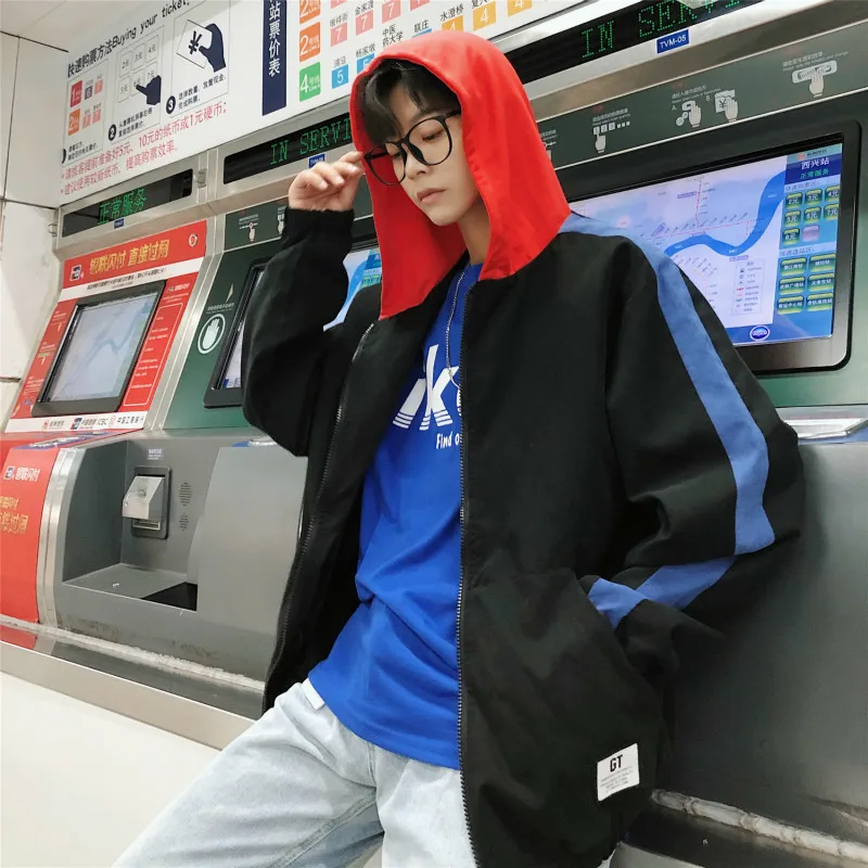2020 autumn Recommend new listing Fashion Leisure Korean Coat Jacket Teenagers Hat Clothes Loose Male In Hot black blue M-5XL
2020 autumn Recommend new listing Fashion Leisure Korean Coat Jacket Teenagers Hat Clothes Loose Male In Hot black blue M-5XL