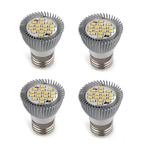 

LED Globe Bulbs 4 x Bombilla lamp E27 16 LED 5630 SMD 6W Foco Luz warm white AC 110V-240V Free shipping Blanco