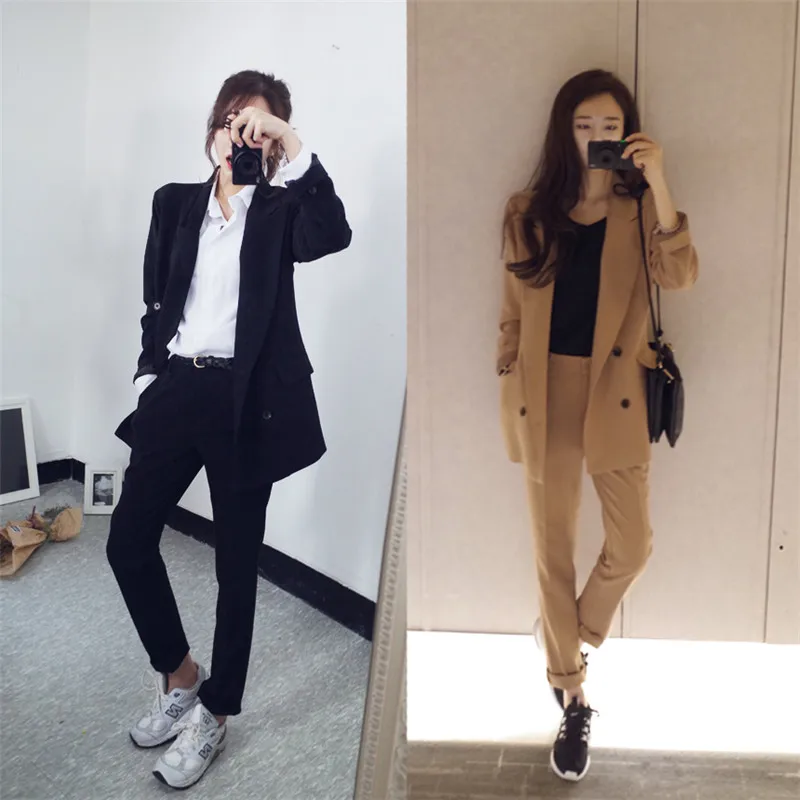 Ms Pant Suits New high quality Work Pant Suits 2 Piece Sets Double Breasted Blazer Jacket + Pant Office Lady Suit Women
Ms Pant Suits New high quality Work Pant Suits 2 Piece Sets Double Breasted Blazer Jacket + Pant Office Lady Suit Women