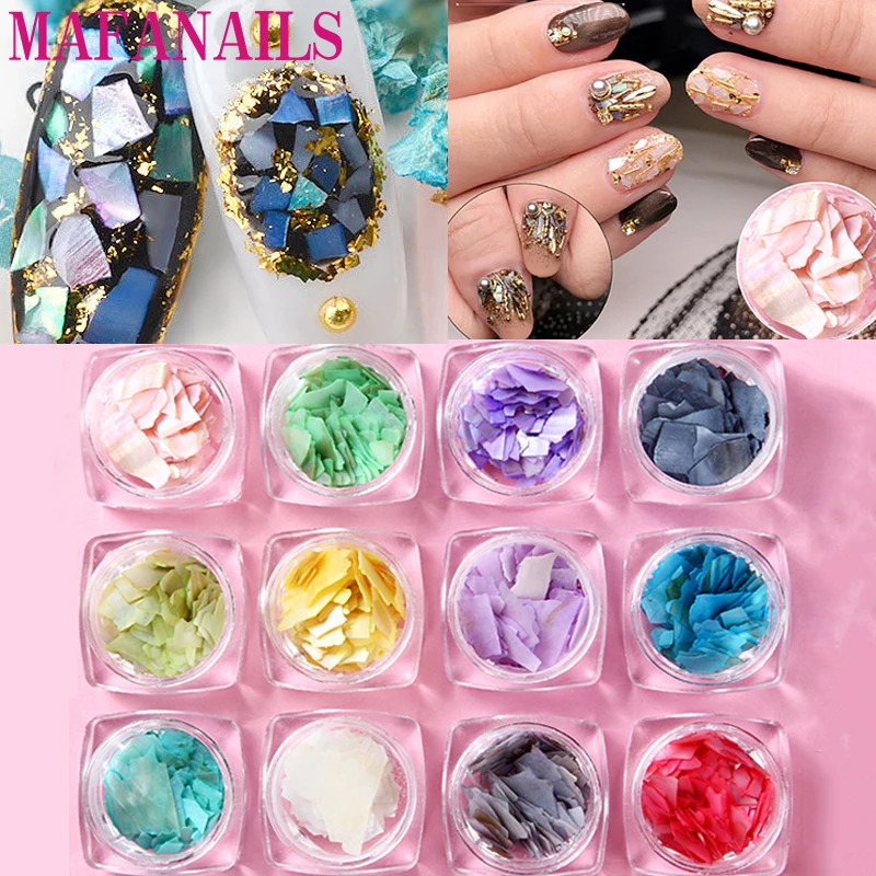 12 jar/set Natural Colorful Pearl Light Nail Art Shell Super Thin Particle Crushed Nail Art Shell Deco 12 Colors Shell Flakes
12 jar/set Natural Colorful Pearl Light Nail Art Shell Super Thin Particle Crushed Nail Art Shell Deco 12 Colors Shell Flakes