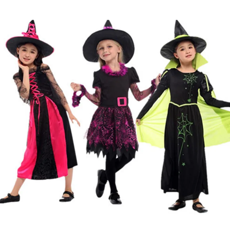 Children Witch Cosplay Kids Girls Stage Performance Costumes Party Decor Costume Halloween Christmas|Костюмы для девочек| |
