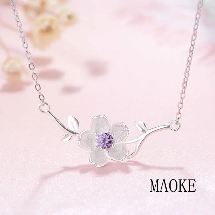 Promotions S925 Sterling SV Branch Cherry Blossom Necklace Fashion Jewelry for Women's Fashion Gifts
Promotions S925 Sterling SV Branch Cherry Blossom Necklace Fashion Jewelry for Women's Fashion Gifts