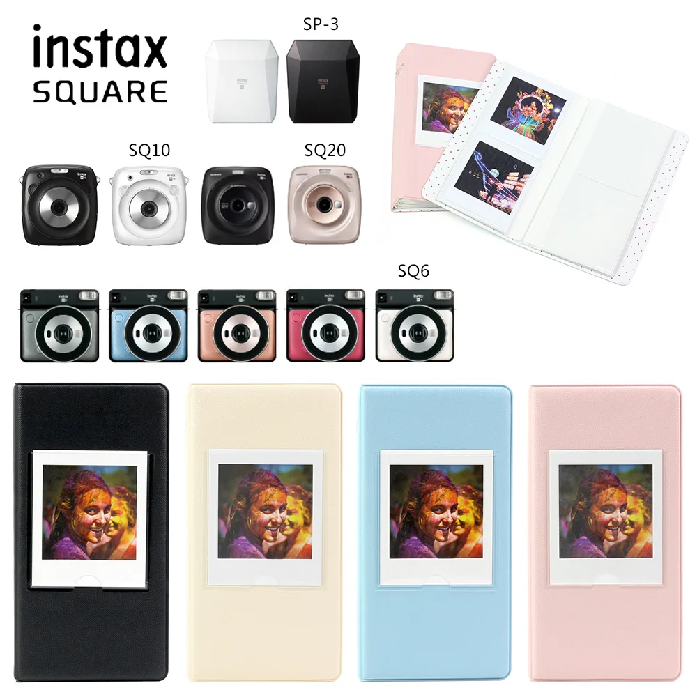 CAIUL Square Film For FujiFilm Instax SQ1 SQ6 SQ10 SQ20 Camera SP-3 Printer Photos Paper 64 Pockets Photo Book Album Storage
CAIUL Square Film For FujiFilm Instax SQ1 SQ6 SQ10 SQ20 Camera SP-3 Printer Photos Paper 64 Pockets Photo Book Album Storage