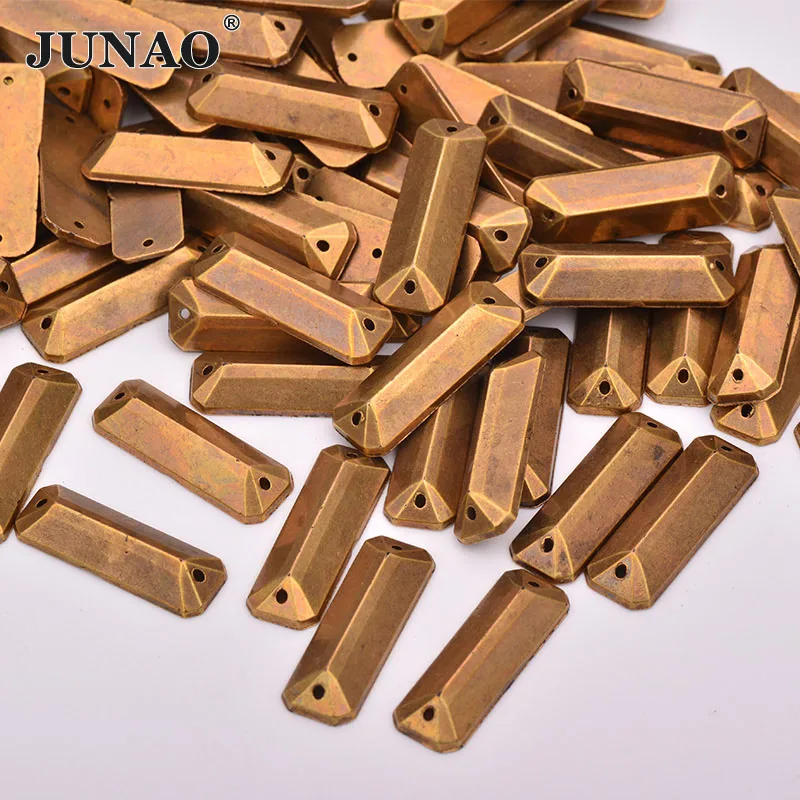 JUNAO 8x23mm Antique Bronze Color Crystal Acrylic Rhinestones Sew On Rectangle Stones Applique Flat Back Strass for Bags Decor
JUNAO 8x23mm Antique Bronze Color Crystal Acrylic Rhinestones Sew On Rectangle Stones Applique Flat Back Strass for Bags Decor