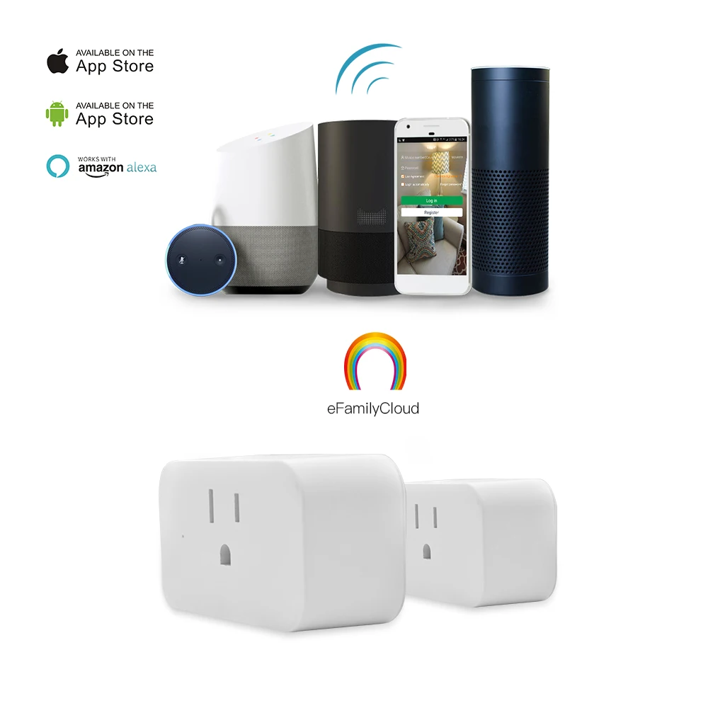 Sharktron Smart Plug Wi-Fi умная розетка штепсельная вилка стандарта США экономящее энергию