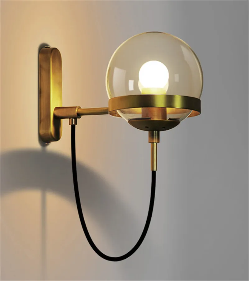 Antique brass/black finished glass ball shade goose neck wall lamp fixture with bulb D150mm ball light room shop decoration
Antique brass/black finished glass ball shade goose neck wall lamp fixture with bulb D150mm ball light room shop decoration